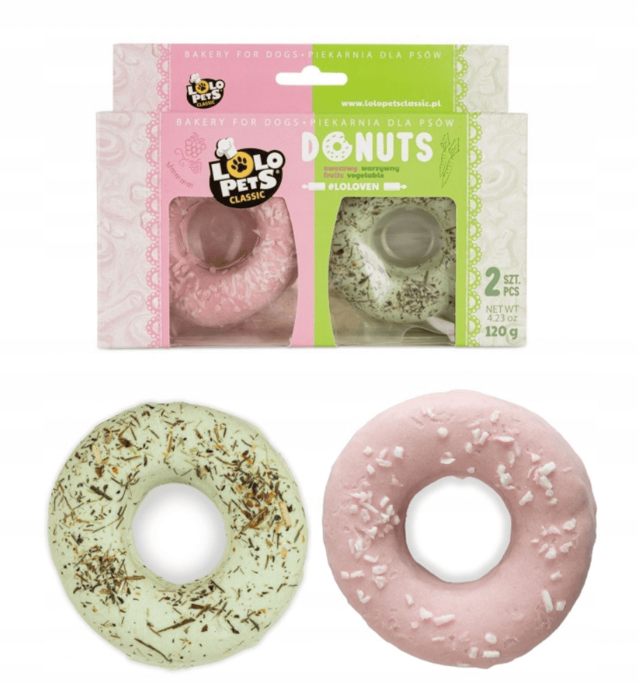 Lolopets Donuts M/Frukt og Grønnsaker 2stk 120g