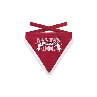 Julebandana Santas Fav.Dog Rød S