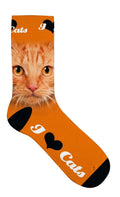 Sokker Oransje Katteøyer 39-44