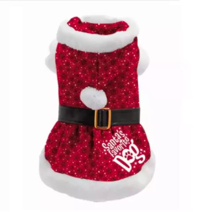 Juledekken Santas Fav.Dog Tispe M