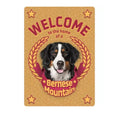 Metallskilt Welcome Home Bernese 21x14,8cm