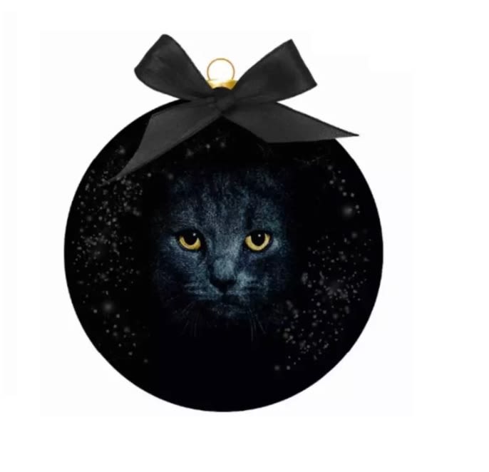 Julekule Sorte Katte Øyne