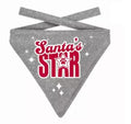 Julebandana Santas Star Dog Sølv S