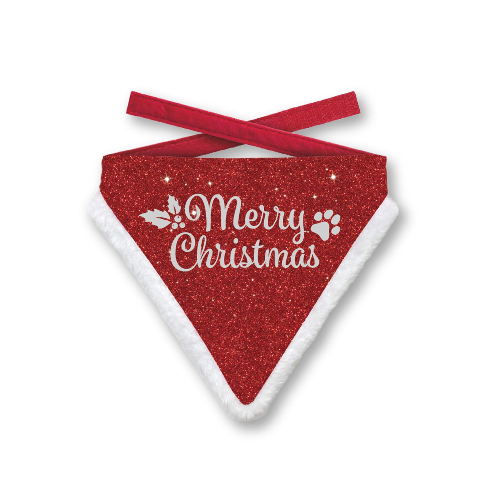 Julebandana Merry Christmas Glitter M