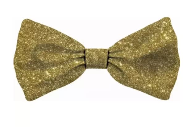 Julesløyfe Gull Glitter Dog S