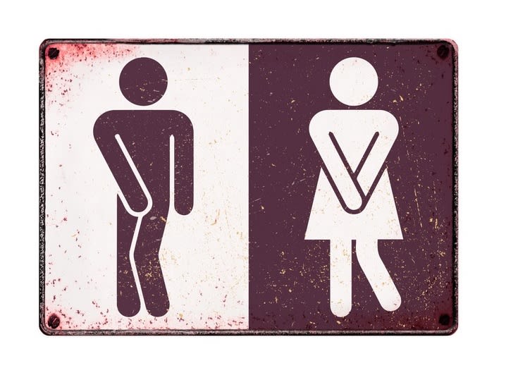 Metallskilt Toilet 21x14,8cm