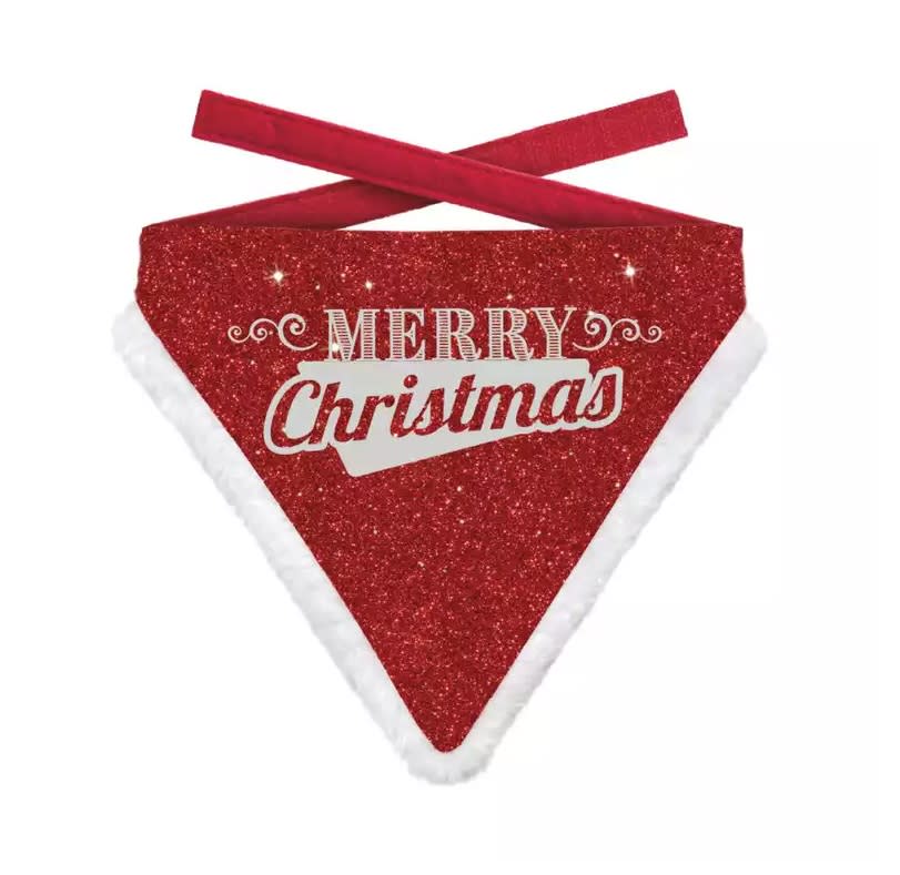 Julebandana Merry Christmas Rød XL