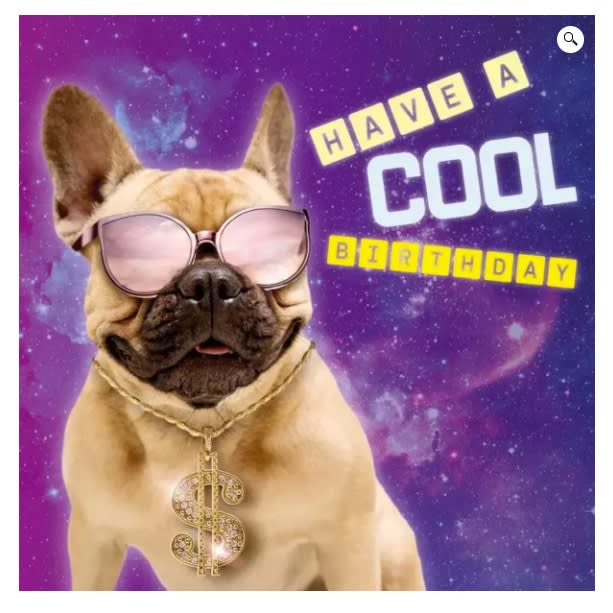 Kort Cool Birthday 13,7x13,7cm