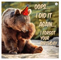Kort Oops I Forgot 13,7x13,7cm