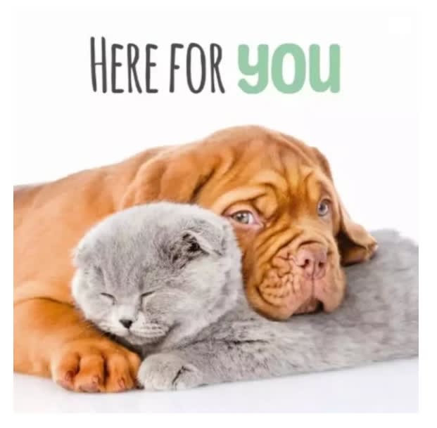 Kort Here For You 13,7x13,7cm