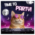 Kort Time To Party 13,7x13,7cm