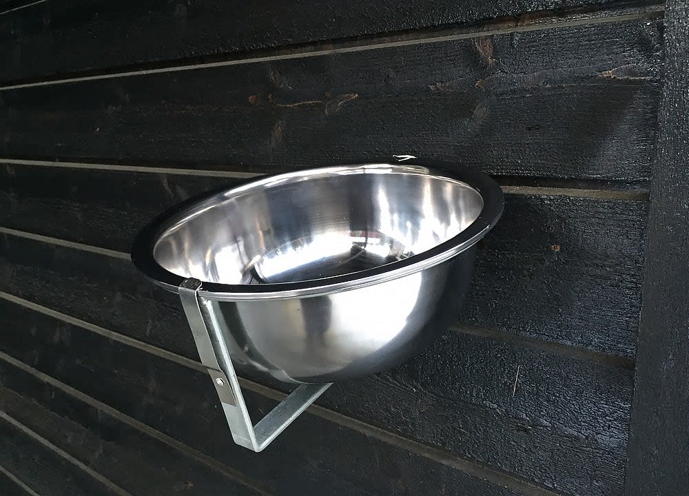 Hundeskål M/Veggfeste 4L