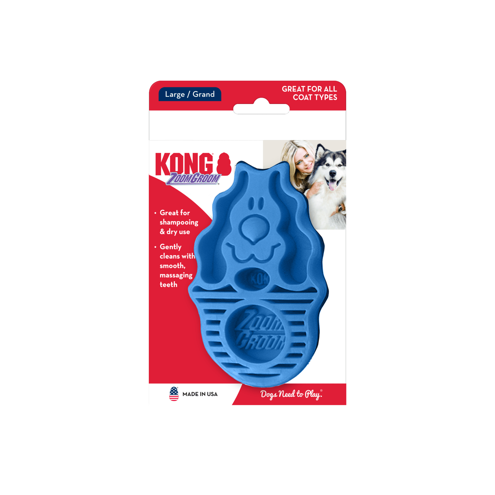 KONG ZoomGroom Boysenberry L