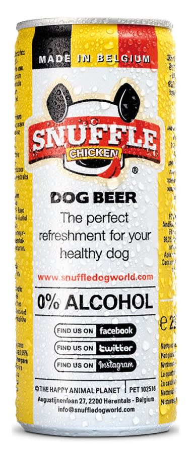 Hundeøl 25cl M/Kylling-Smak i Boks (selges i 4pk)