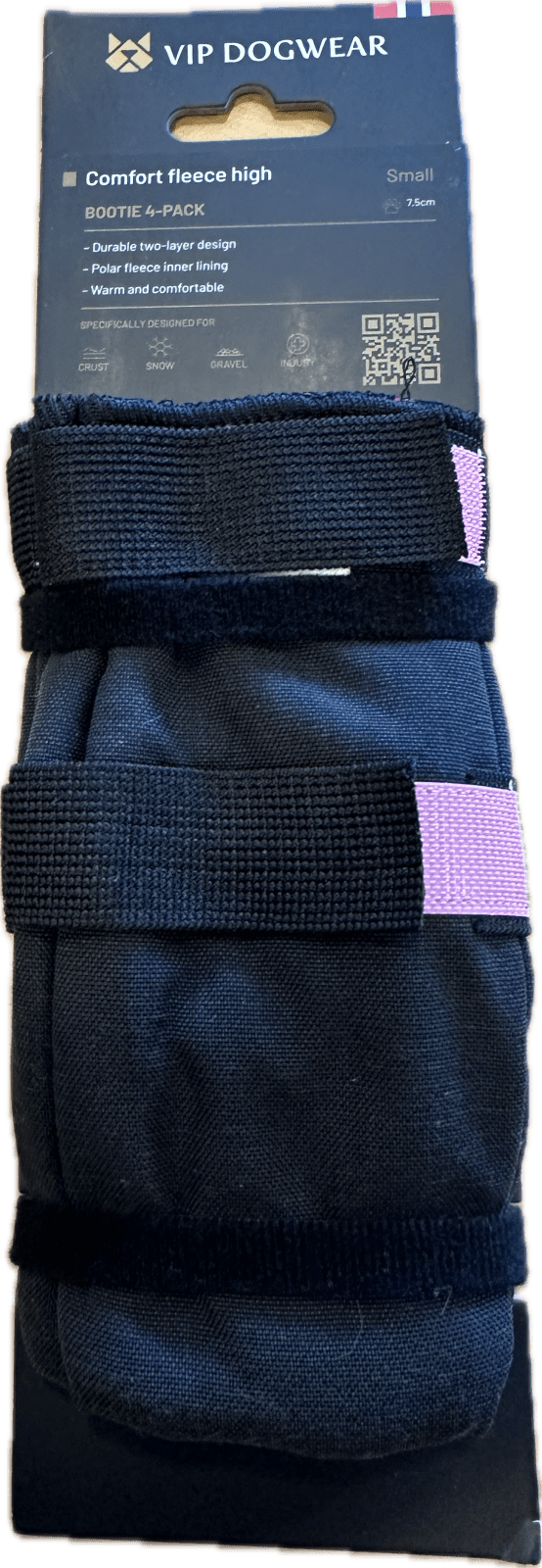 Snøsokk 4pk Comfort Fleece Høy Modell S 7x17cm